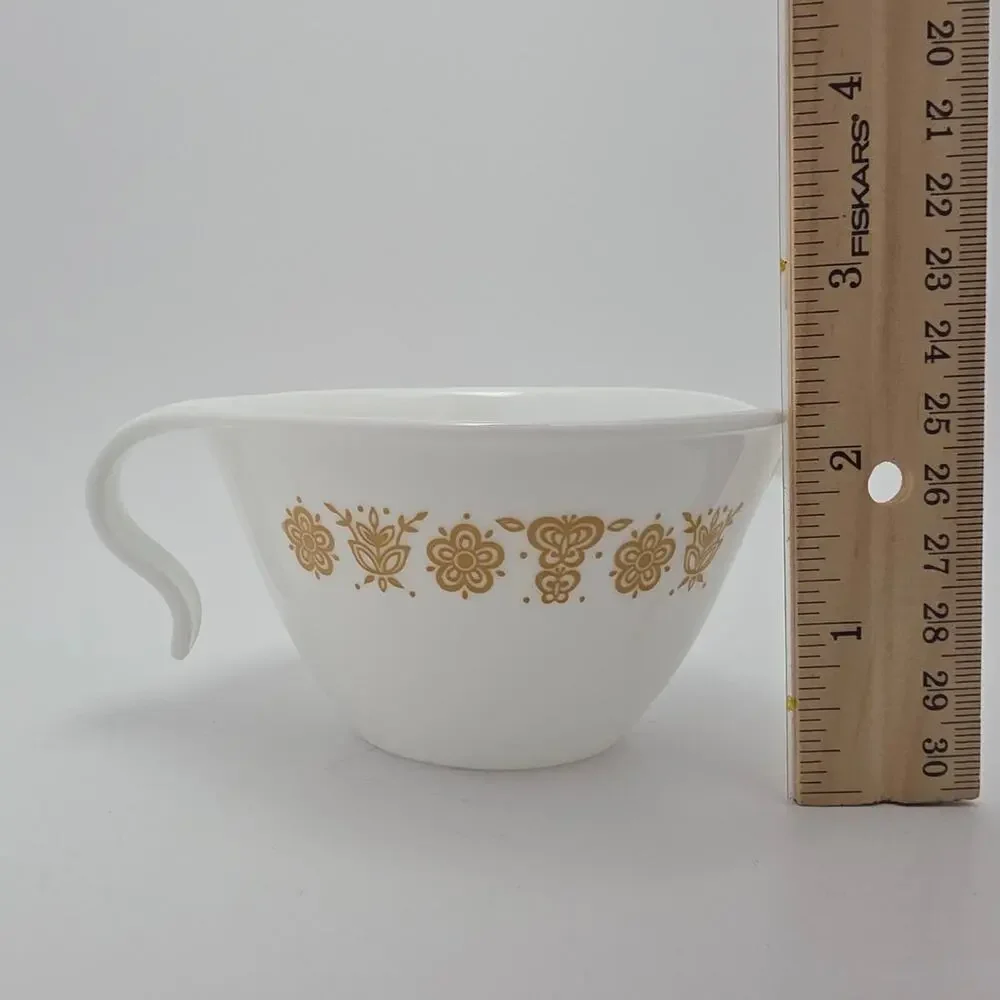 Corelle Butterfly Gold Hook Style Creamer Vintage